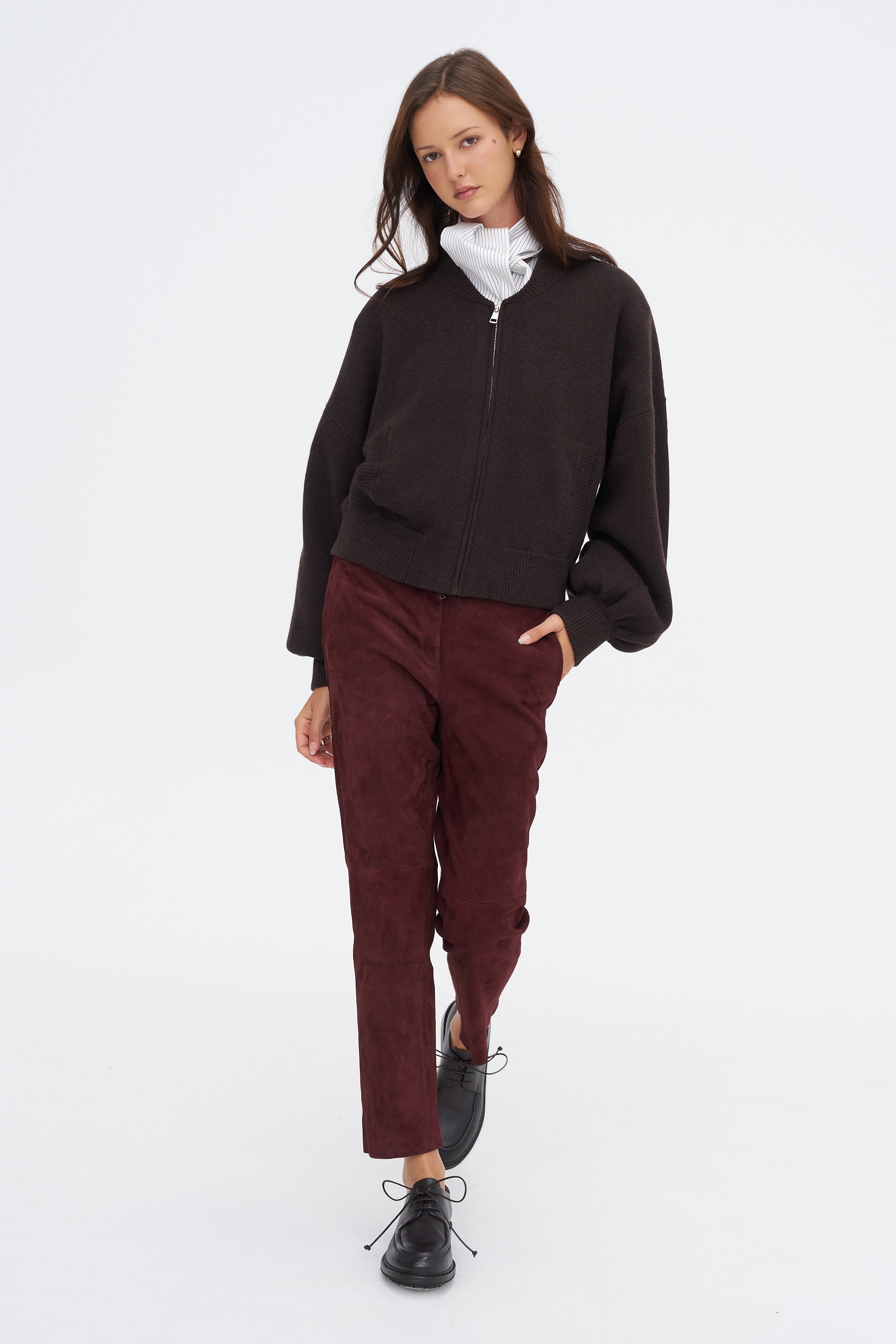 Adriana - Cardigan, Mud Brown