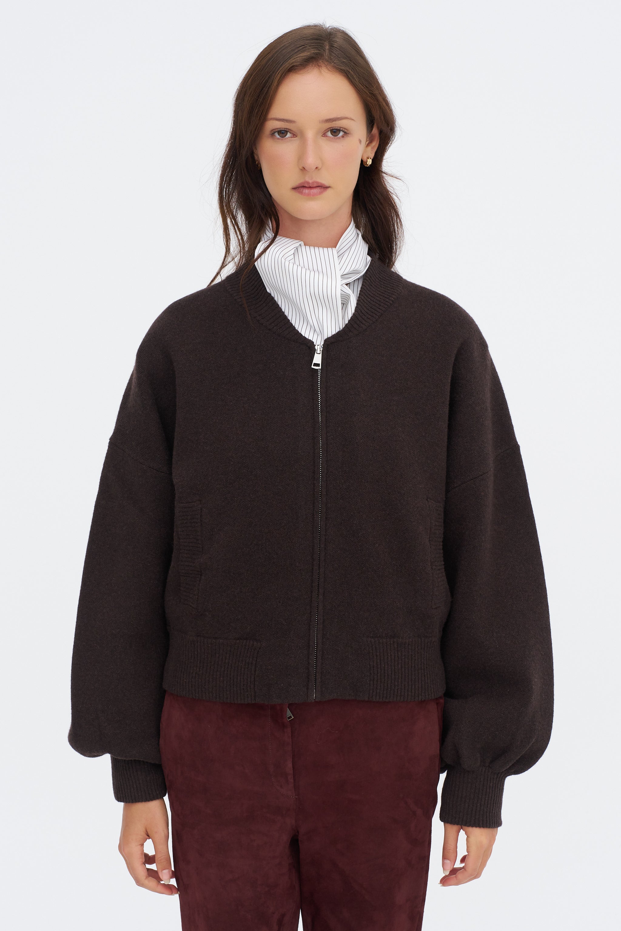 Adriana - Cardigan, Mud Brown