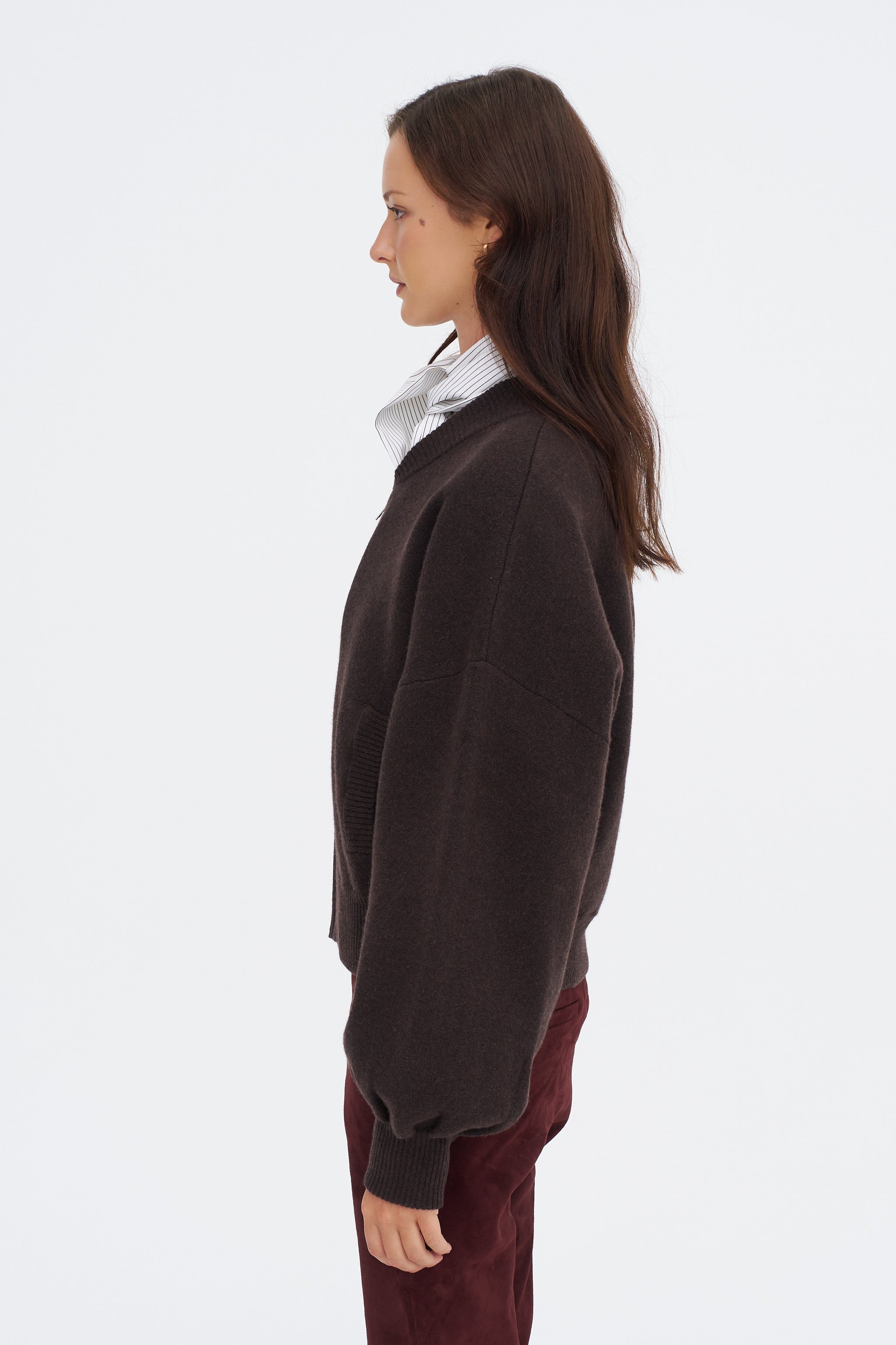 Adriana - Cardigan, Mud Brown