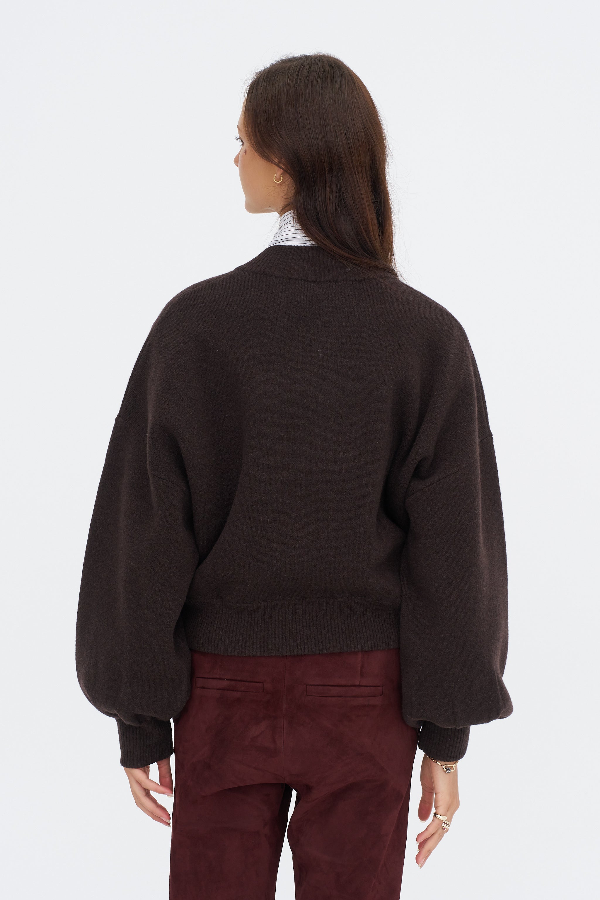 Adriana - Cardigan, Mud Brown