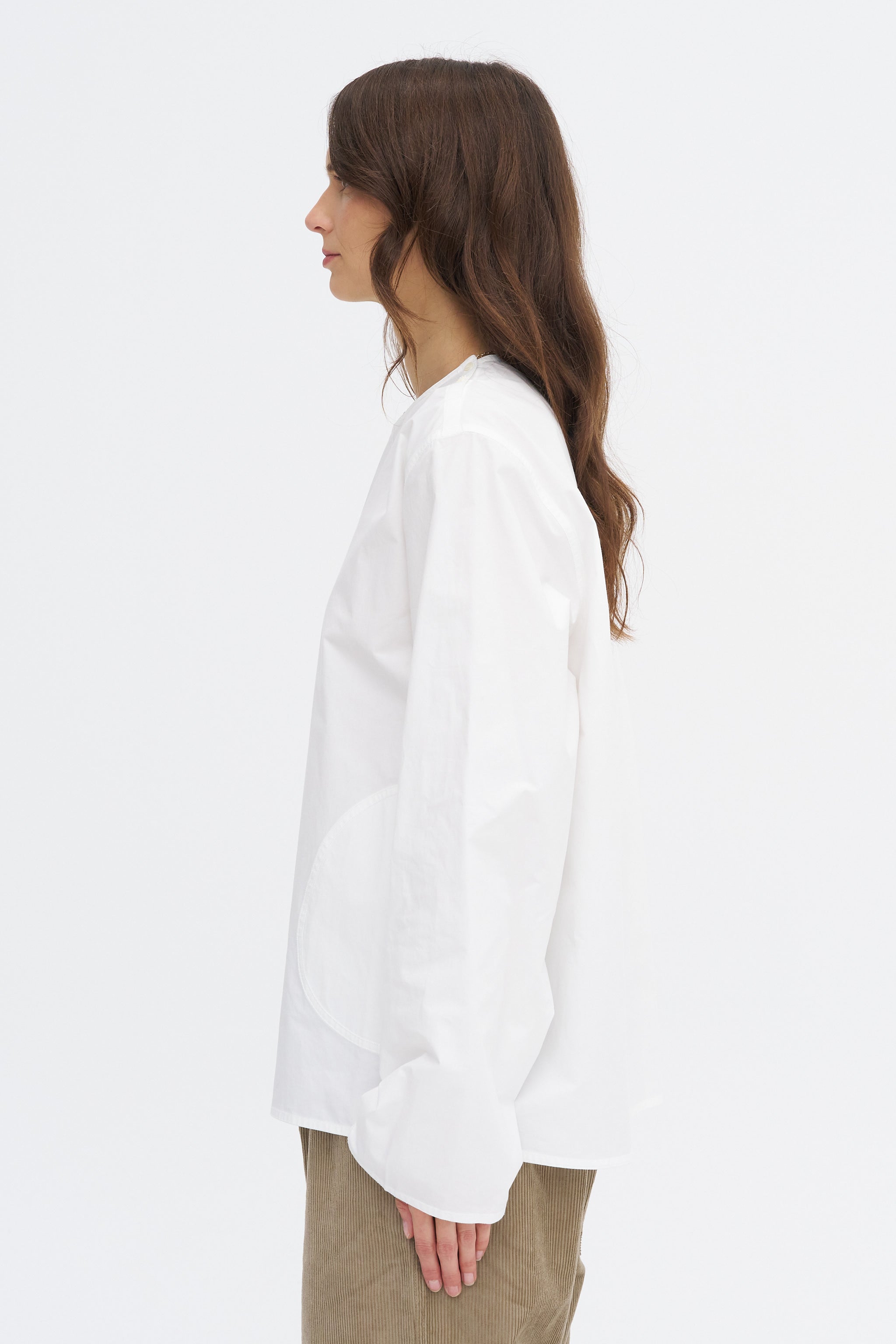 Balthus Cwap - Washed Poplin Pocket Shirt, White