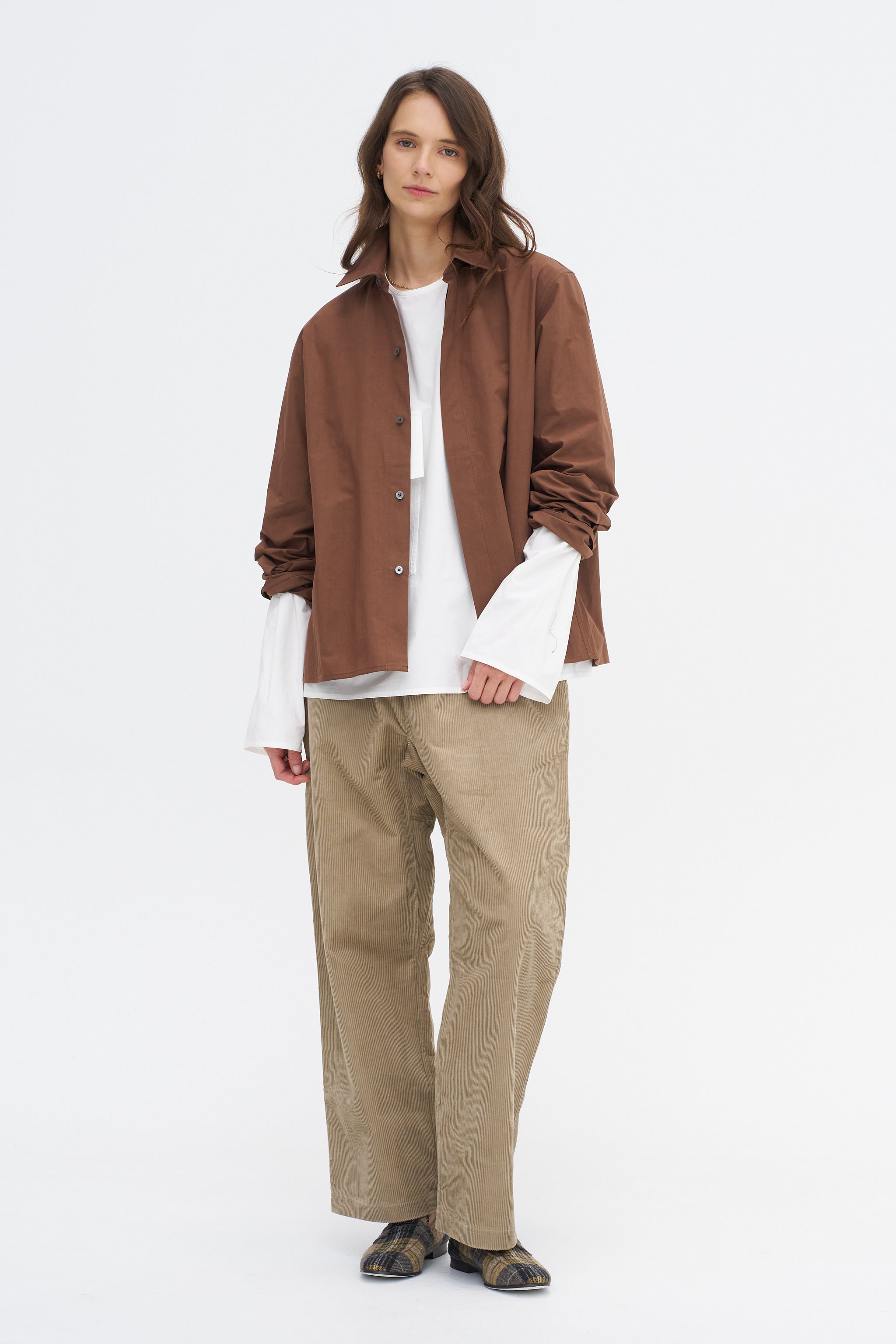 Balthus Cwap - Washed Poplin Pocket Shirt, White