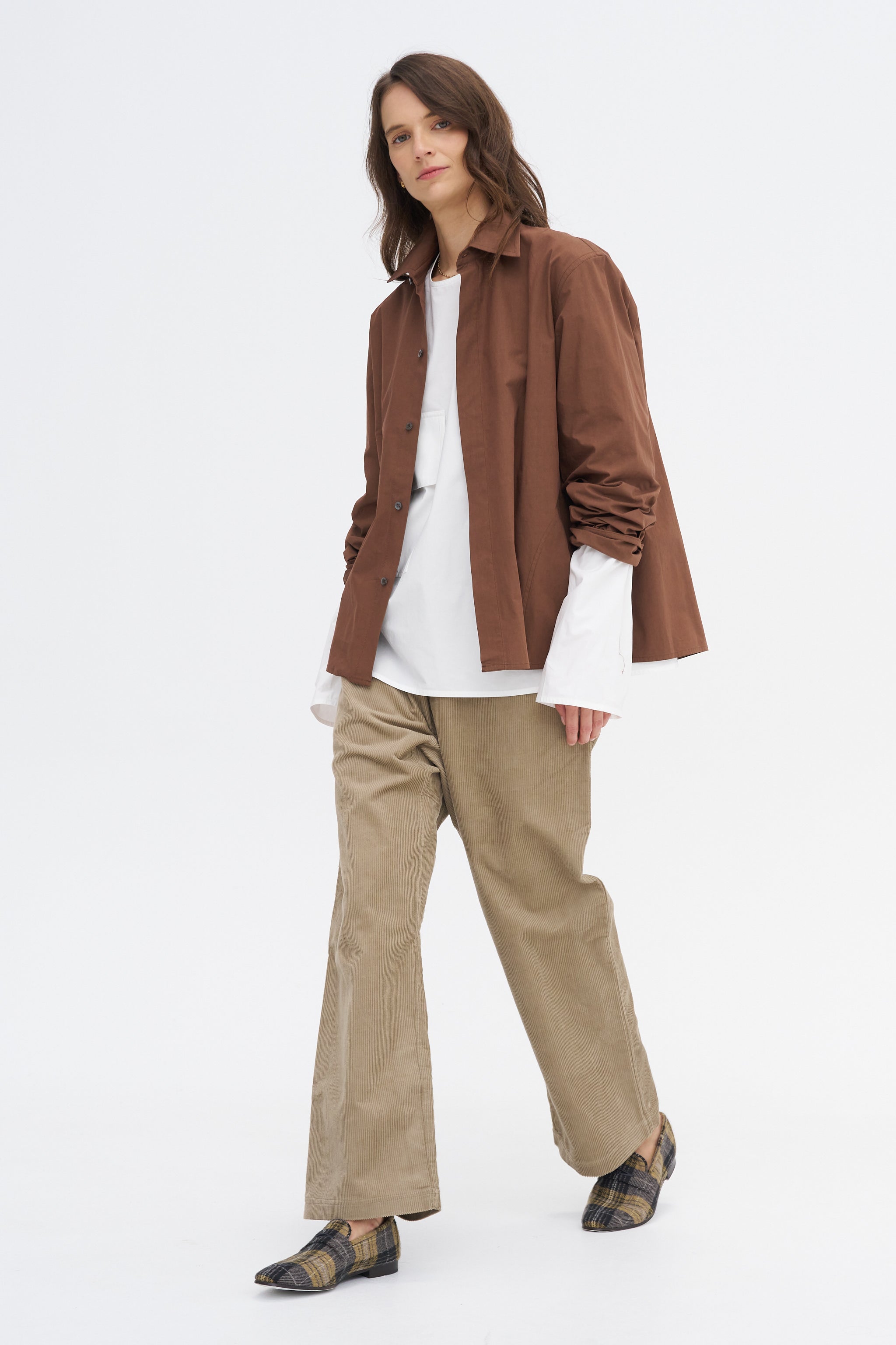 Balthus Cwap - Washed Poplin Pocket Shirt, White