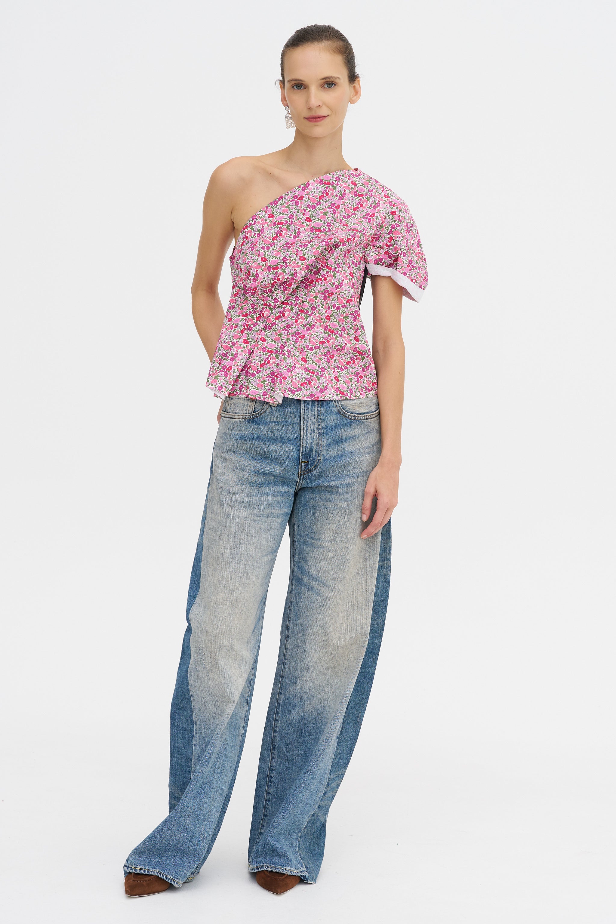 Athina Top, Pink Flower Explosion
