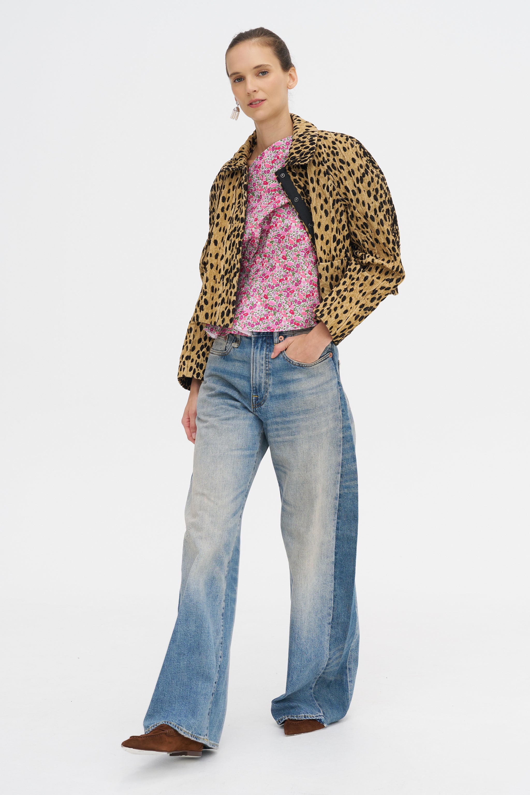 Athina Top, Pink Flower Explosion