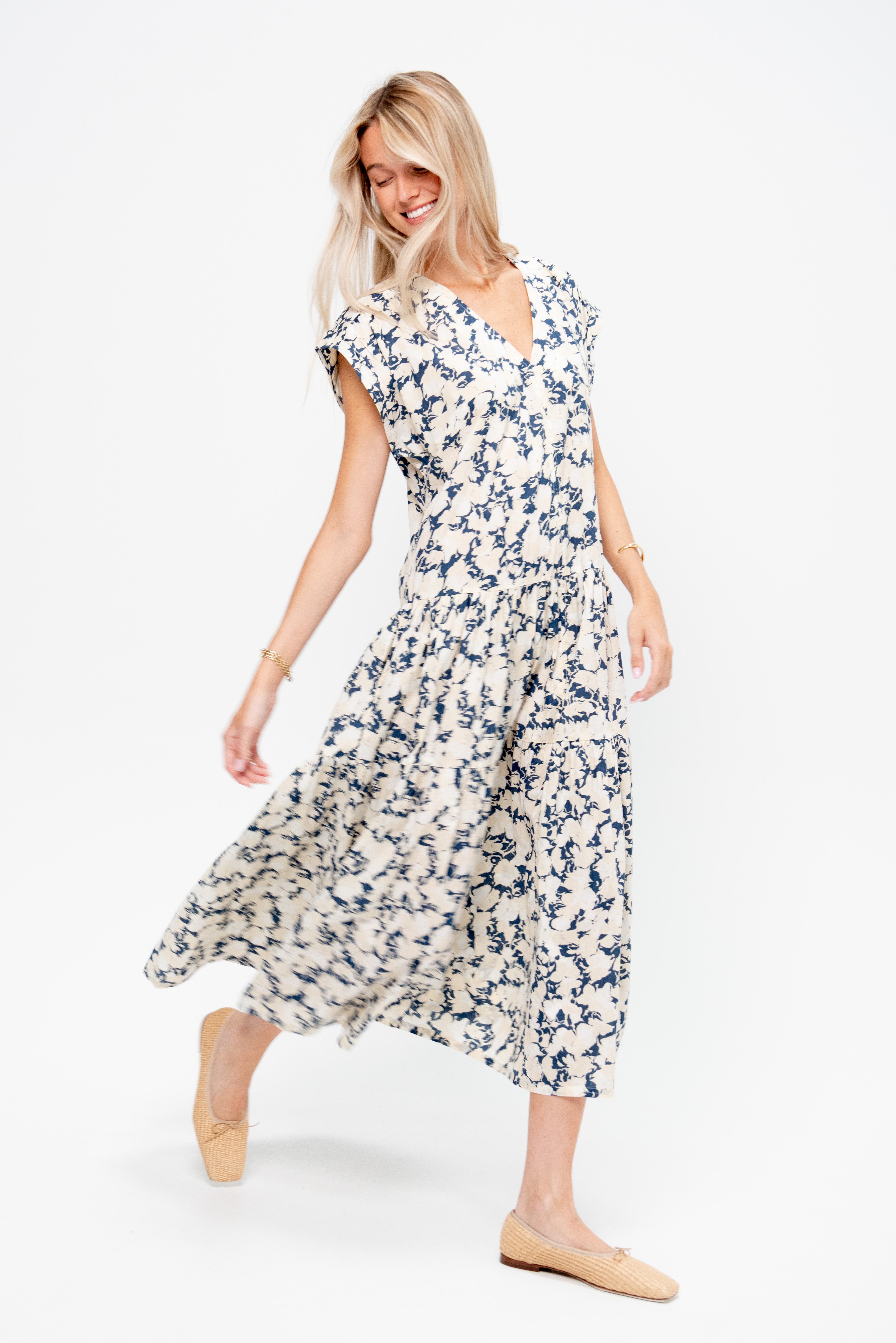 Agathe Tier Maxi,  Alina Floral Cream
