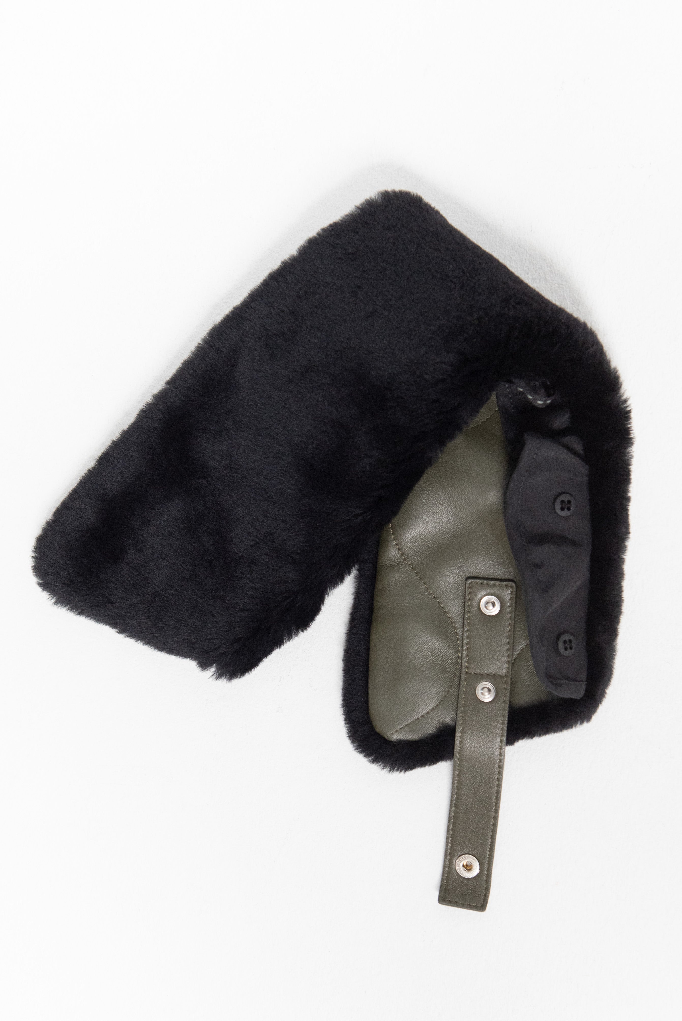 Aviator Collar, Black & Olive