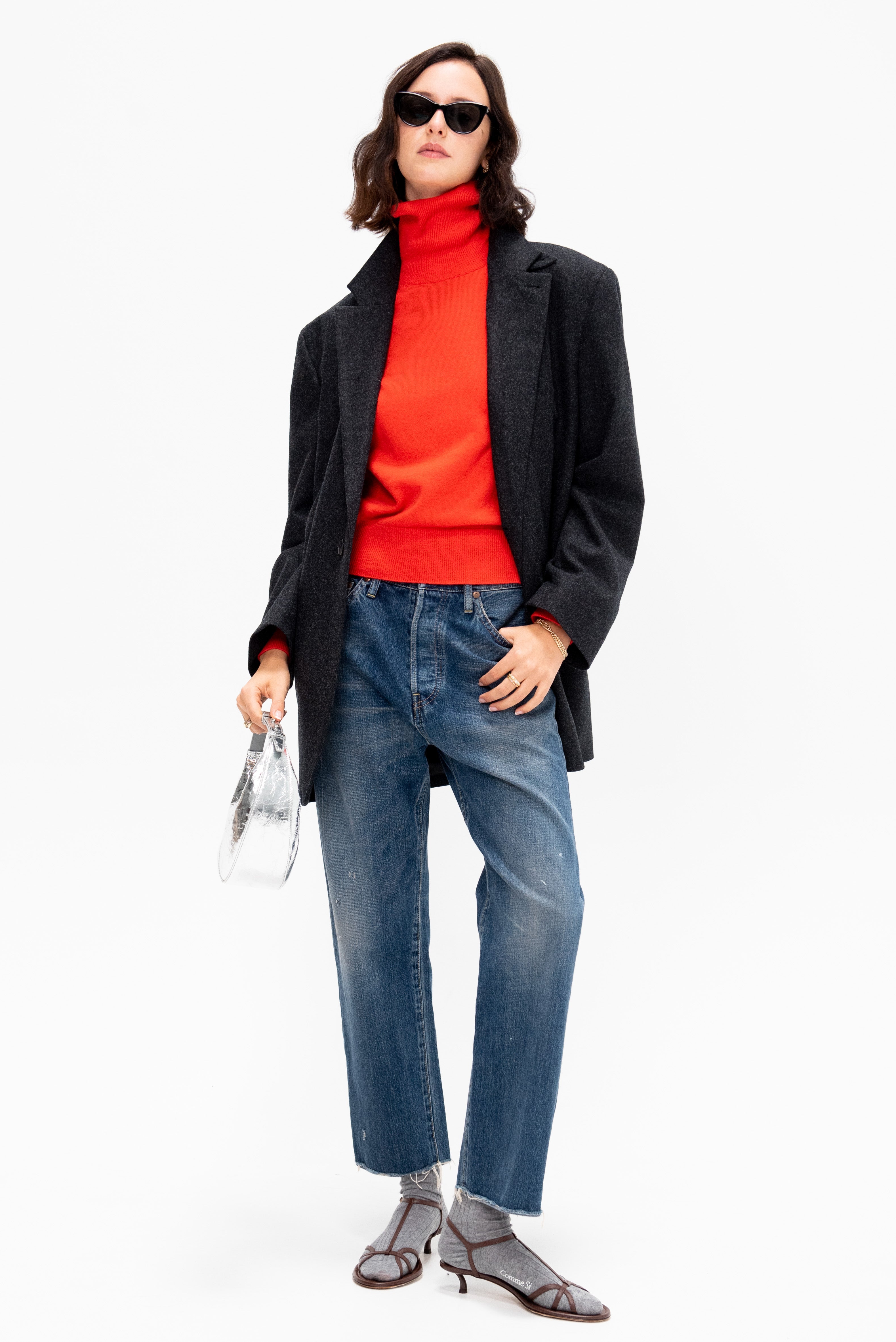 Ankle Cut Selvedge Denim, Vintage Dark