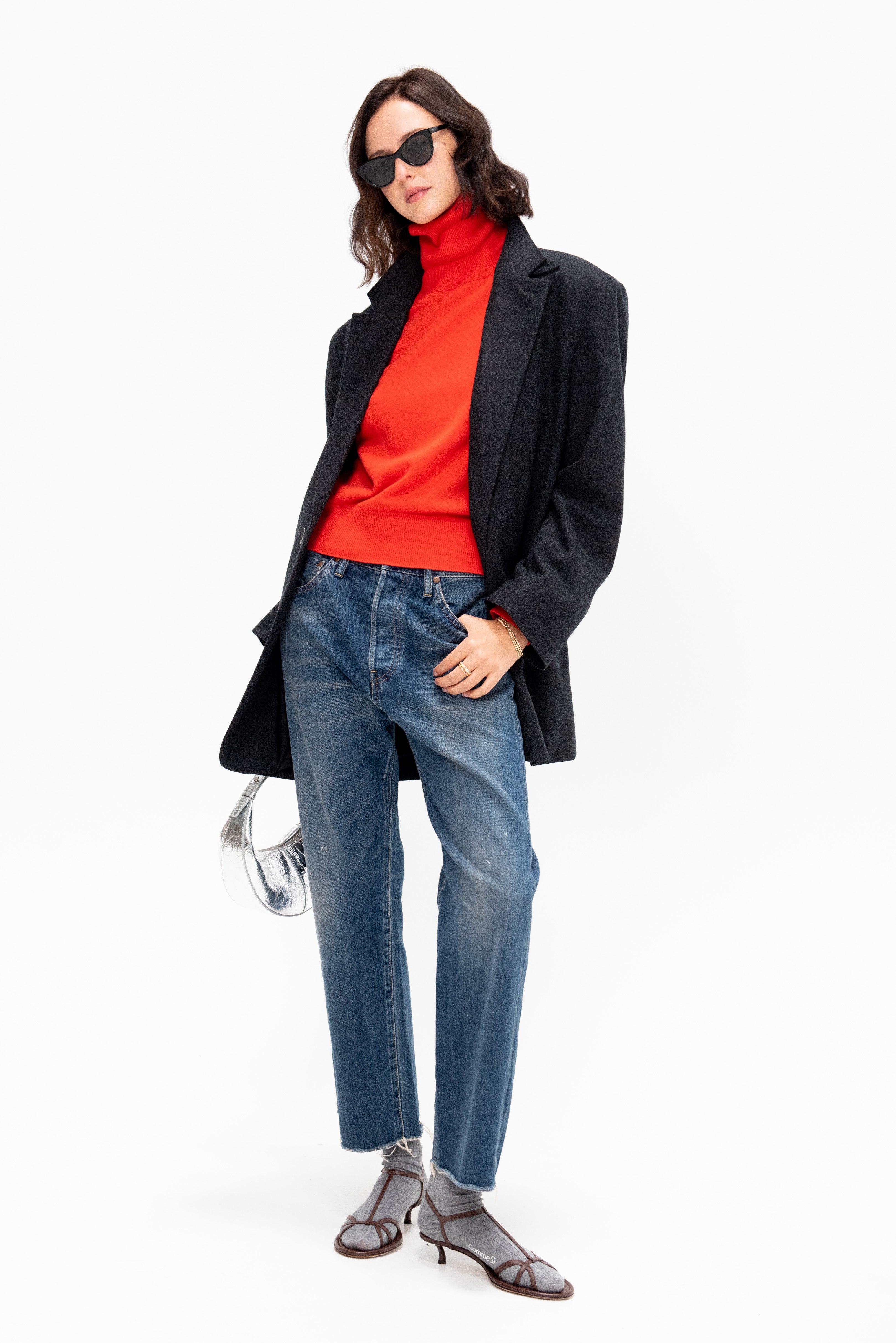 Ankle Cut Selvedge Denim, Vintage Dark