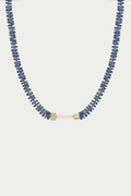 "Bosfor" Natural Sapphire Strand, Sapphire & Diamonds