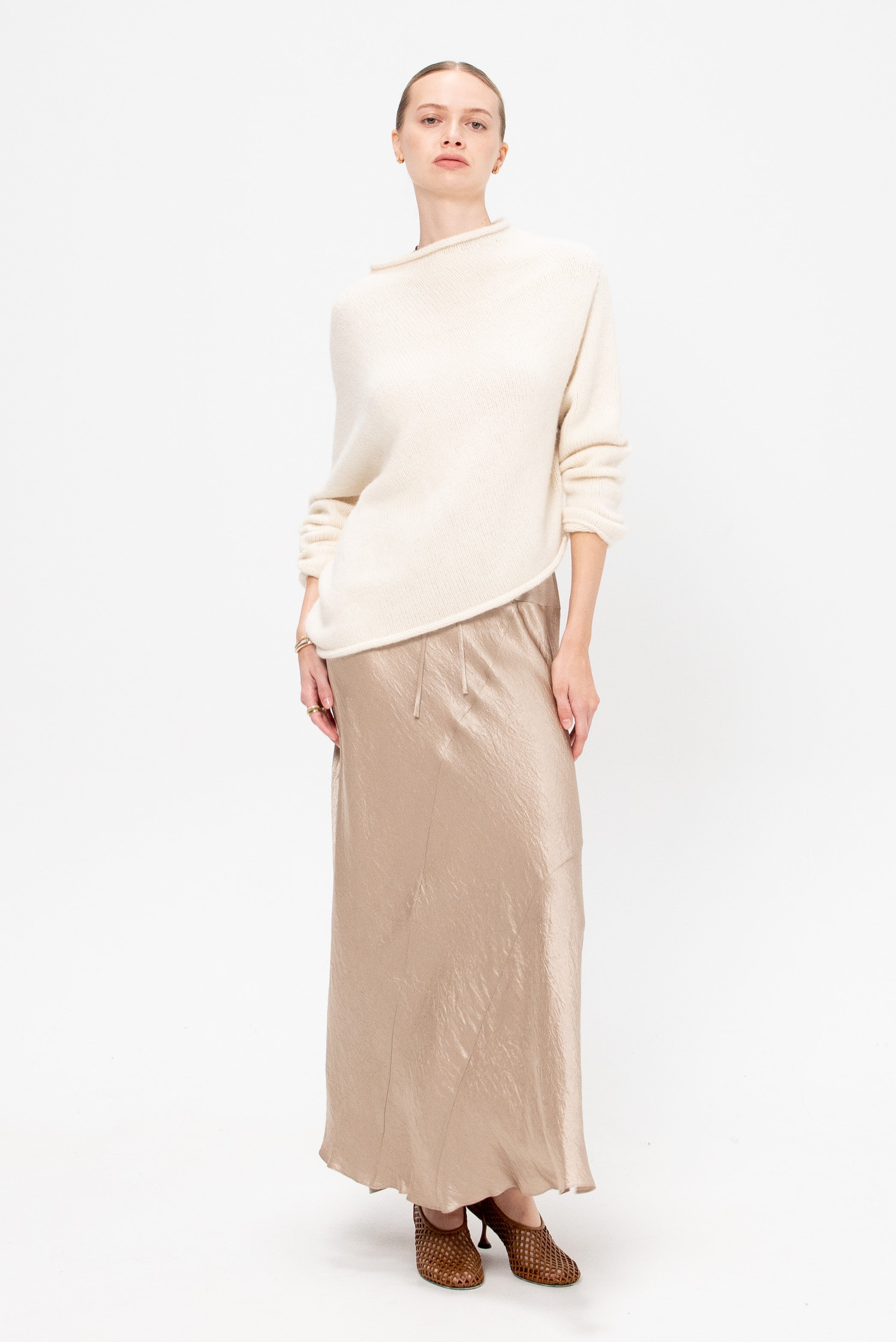 Askew Pullover, Raw White