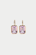 Aria Earrings, Pink Amethyst