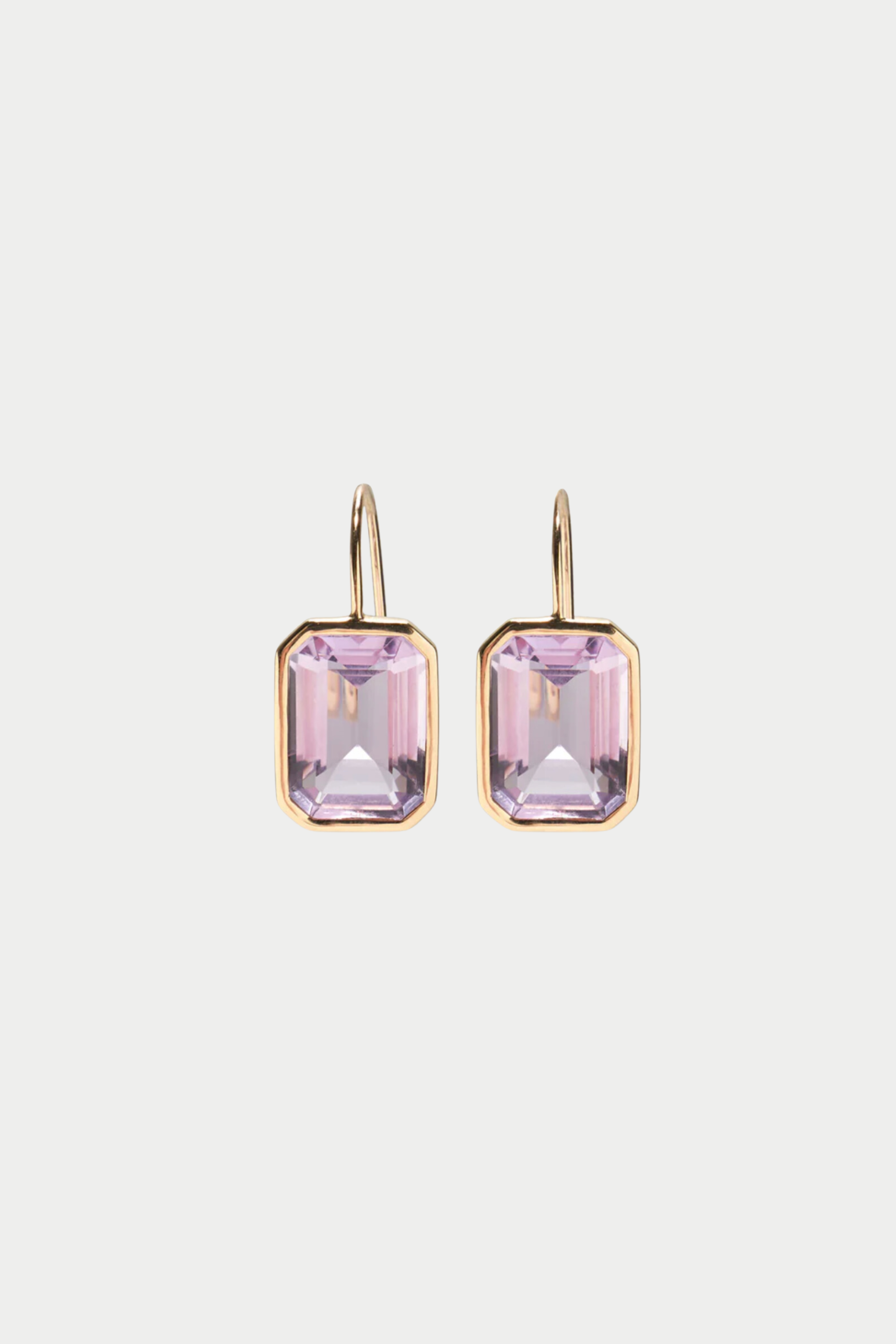 Aria Earrings, Pink Amethyst