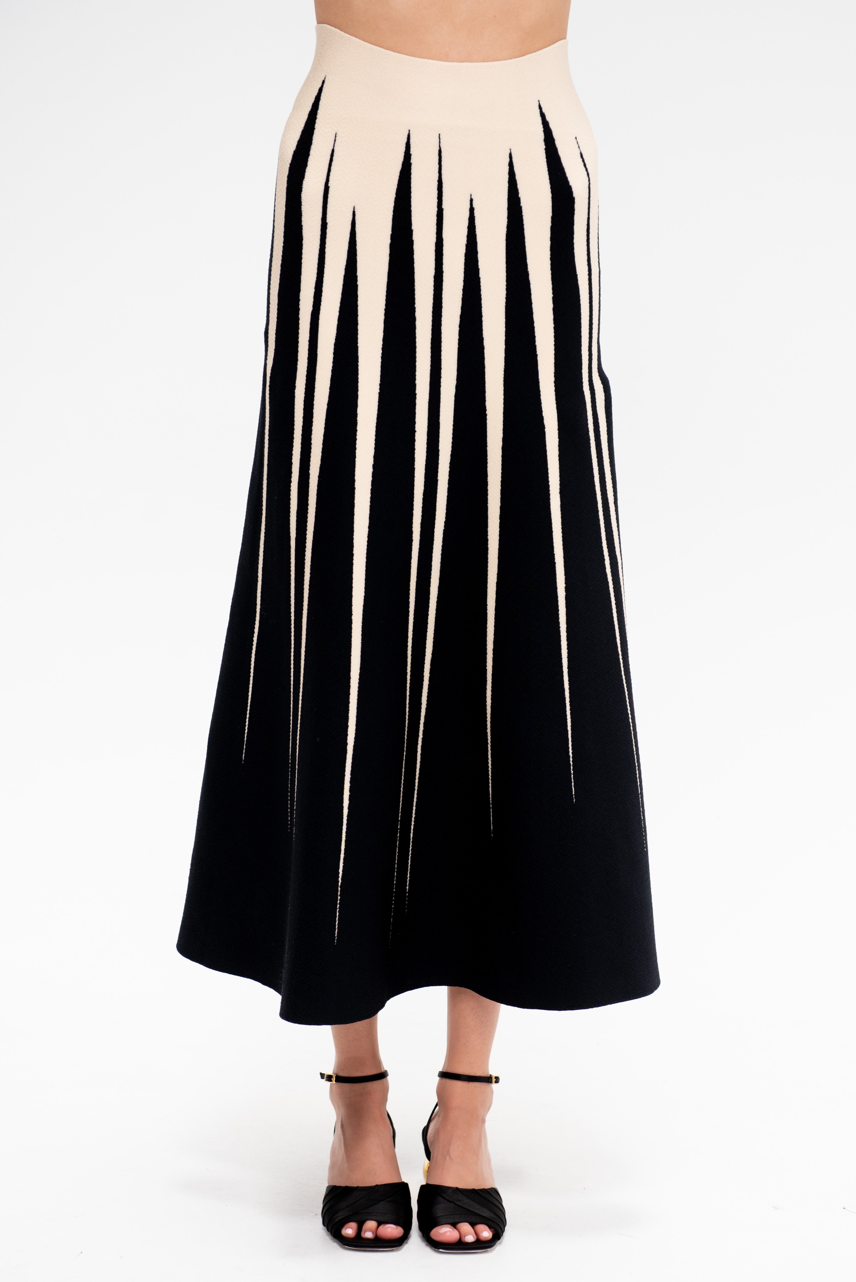 Anisa Skirt, Black & Vanilla