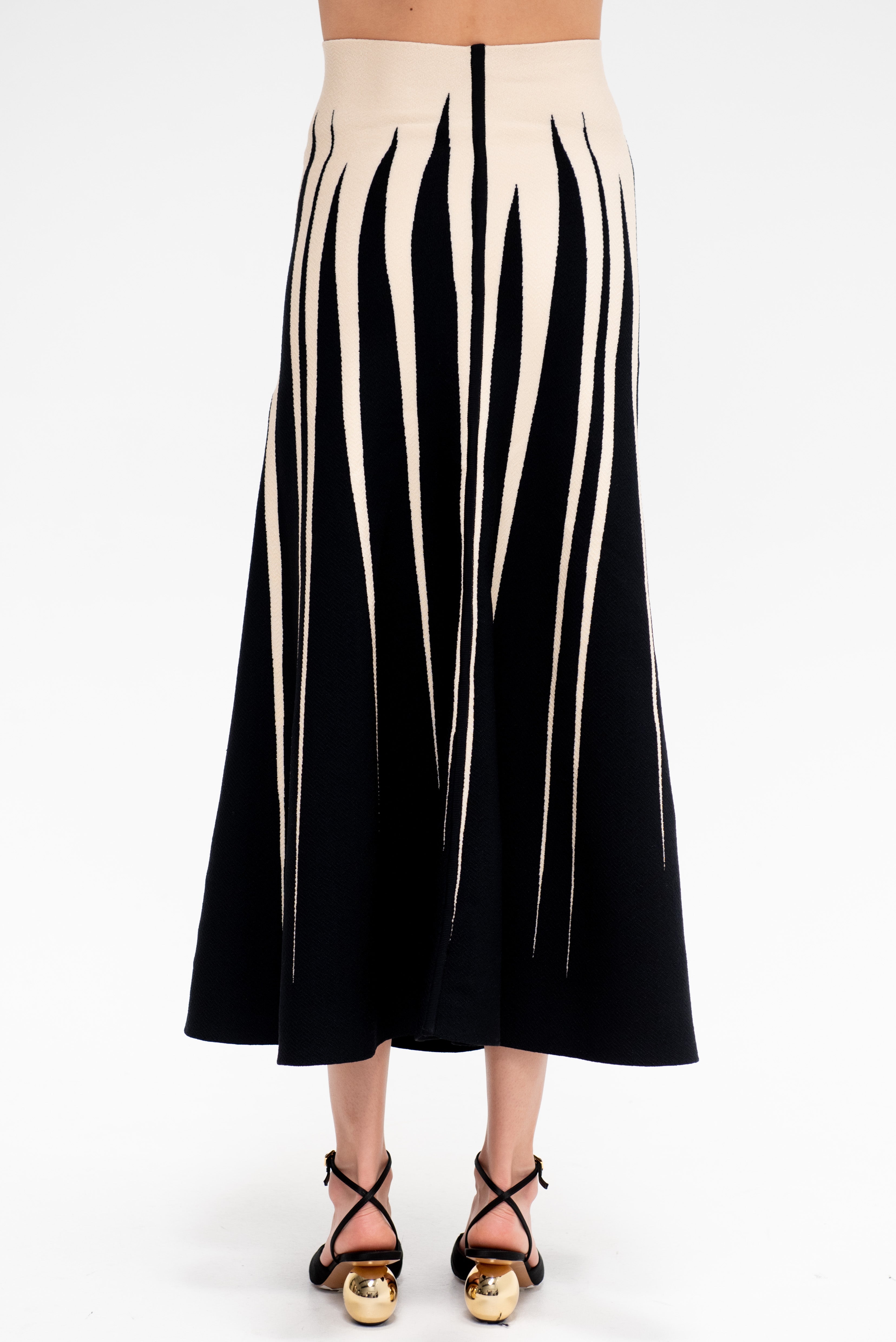 Anisa Skirt, Black & Vanilla