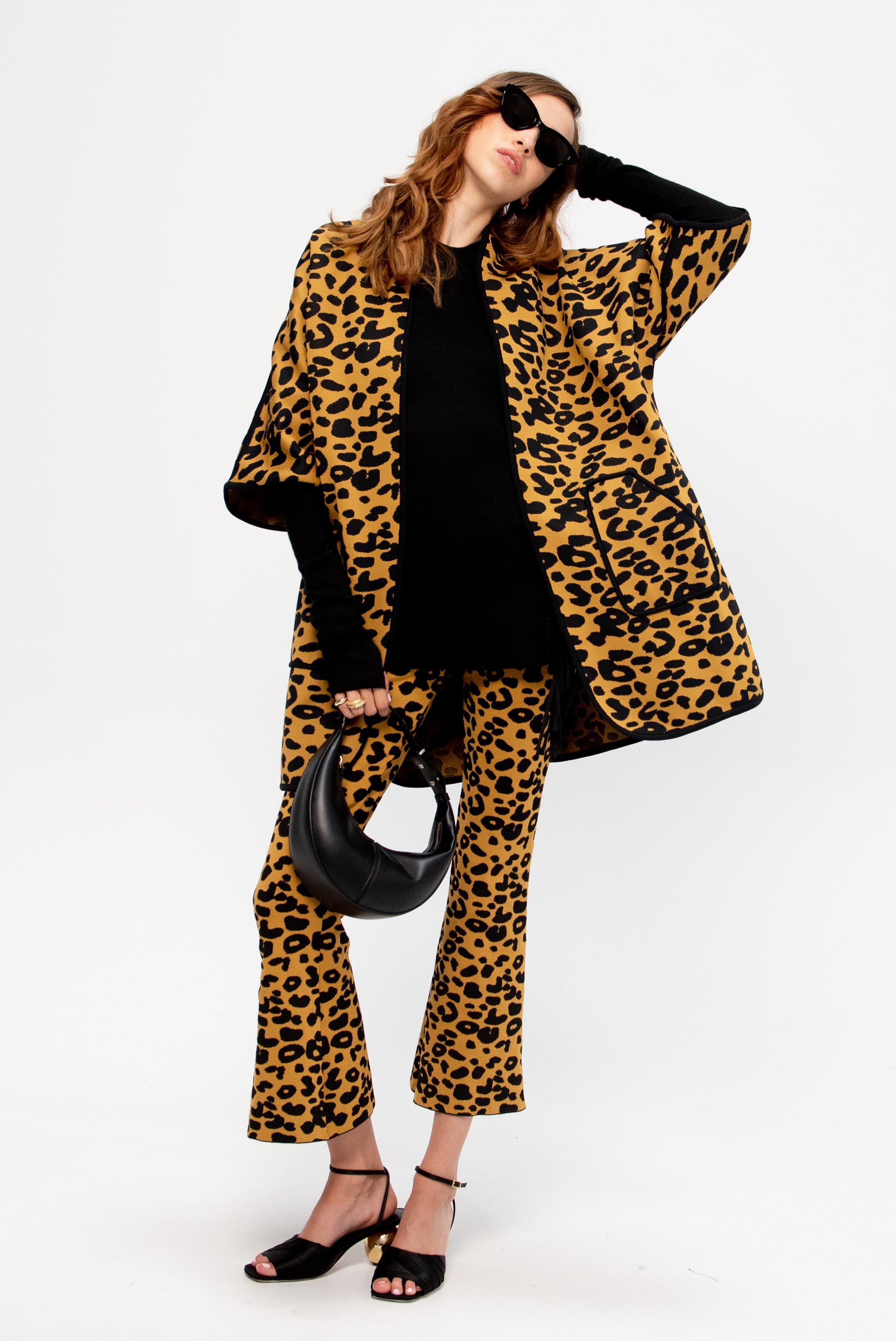 Bahati Coat, Ocher & Black